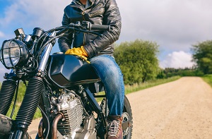 man riding motorcycle